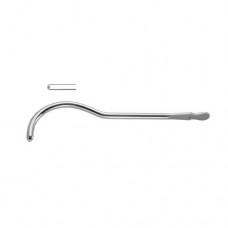 Guyon Urethral Sound / Dilating Bougie 17 Charr. Brass - Chrome Plated, 26.5 cm - 10 1/2"